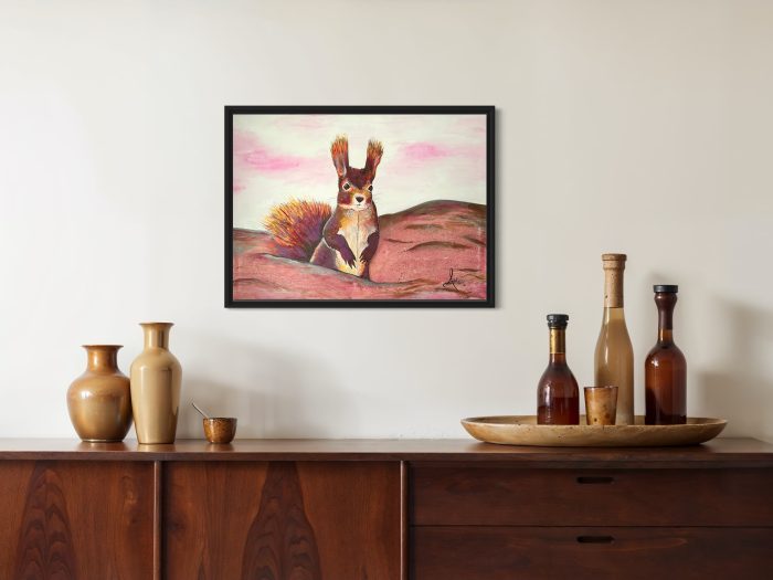 Einsames Eichhörnchen in der Wüste – Bild 2