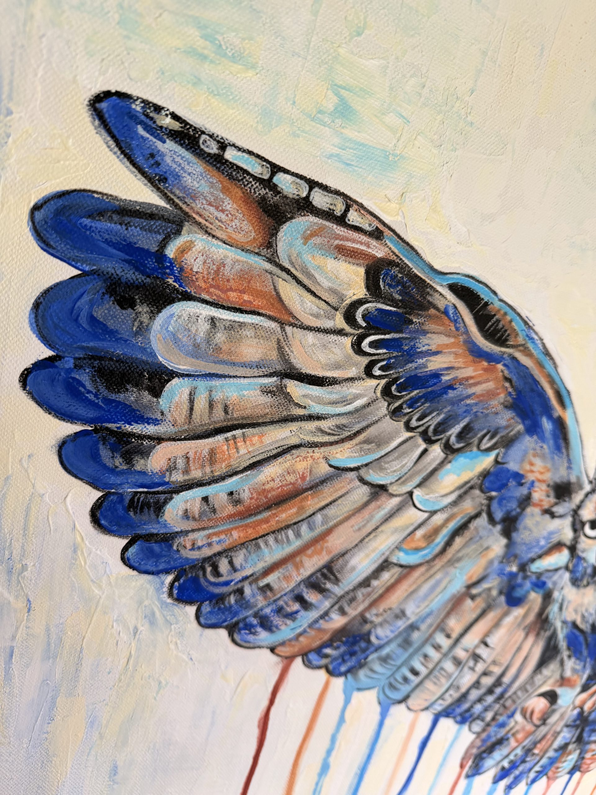 Abstrakte fliegende Eule im Rahmen – Bild 6