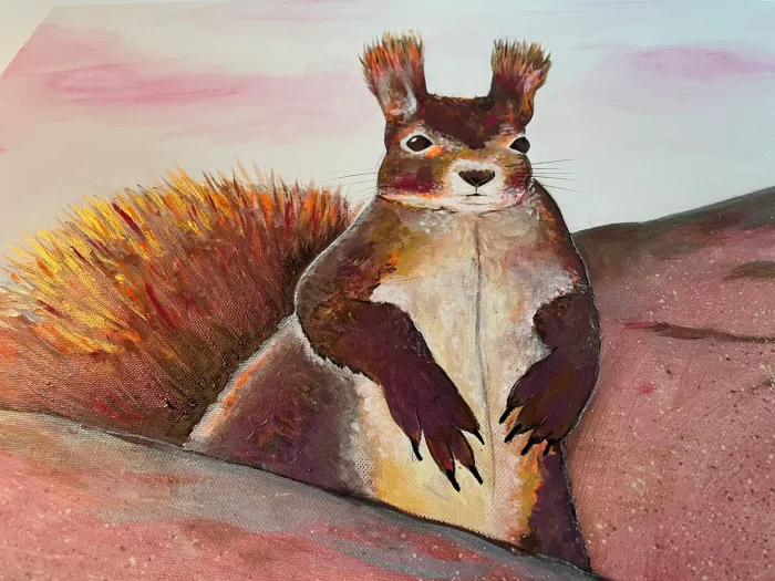 Einsames Eichhörnchen in der Wüste – Bild 7