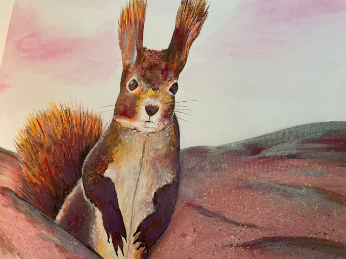 Einsames Eichhörnchen in der Wüste – Bild 6