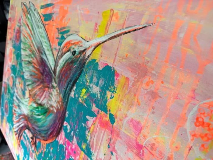 Farbenreicher Colibri in Großformat – Bild 4