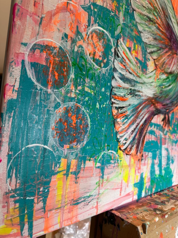 Farbenreicher Colibri in Großformat – Bild 6