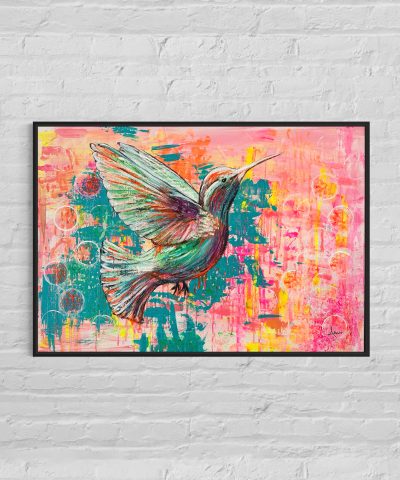 Farbenreicher Colibri in Großformat