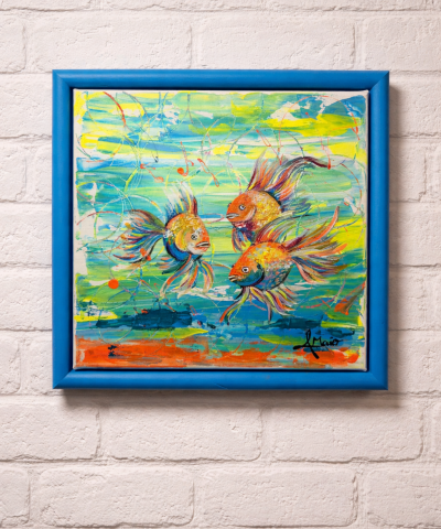 Bunte Neonfische Mini