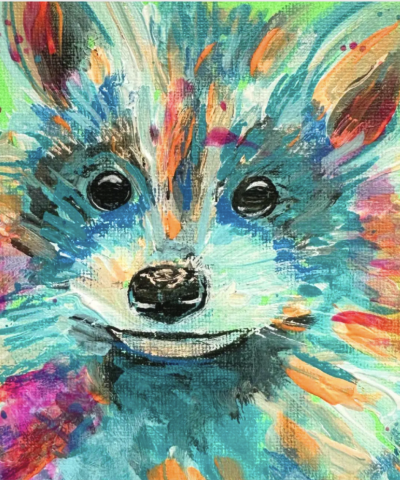 Postkarte: Kleiner Fuchs