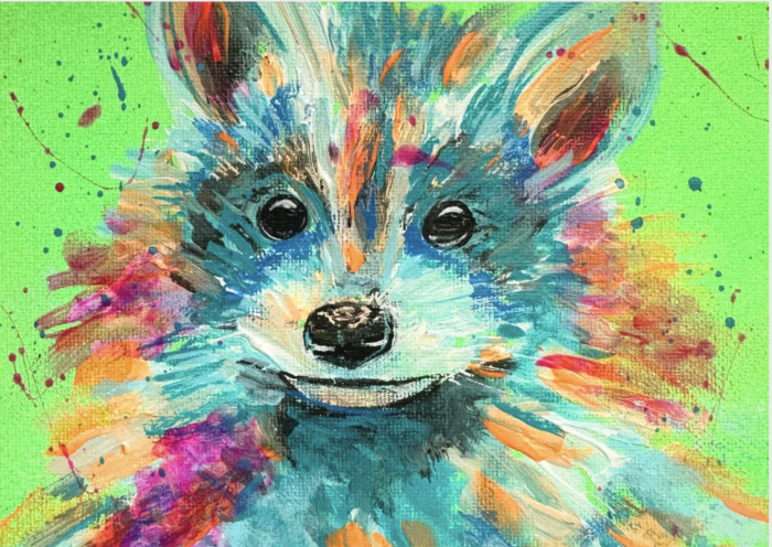 Postkarte: Kleiner Fuchs