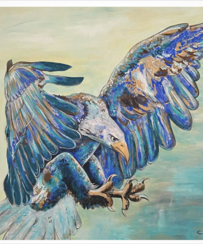 Postkarte: Fliegender Adler