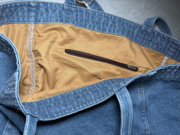 Großer Damen Shopper in Denim - Eule – Bild 3