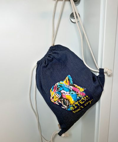 Denim Turnbeutel aus recycelter Baumwolle- Leo