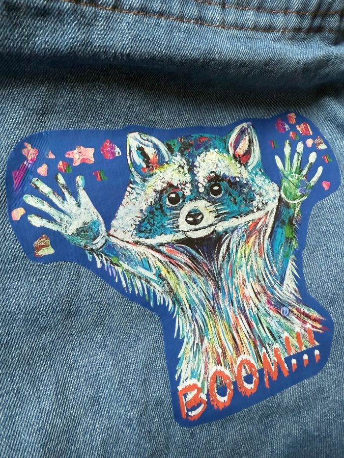 Großer Damen Shopper in Denim - Waschbär – Bild 2