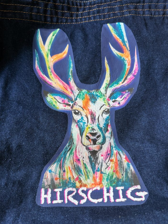 Großer Damen Shopper in Dunkel Denim - Hirsch – Bild 2