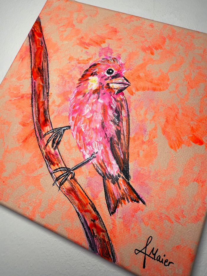 Sitzendes Vögelchen in Mini – Bild 4