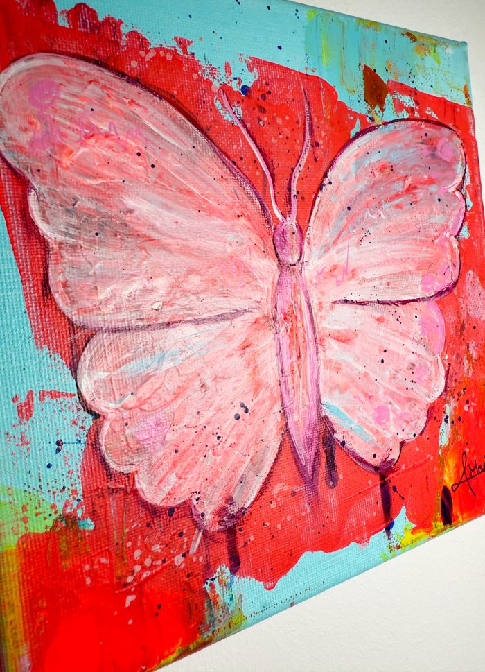 Neon Schmetterling Mini – Bild 4