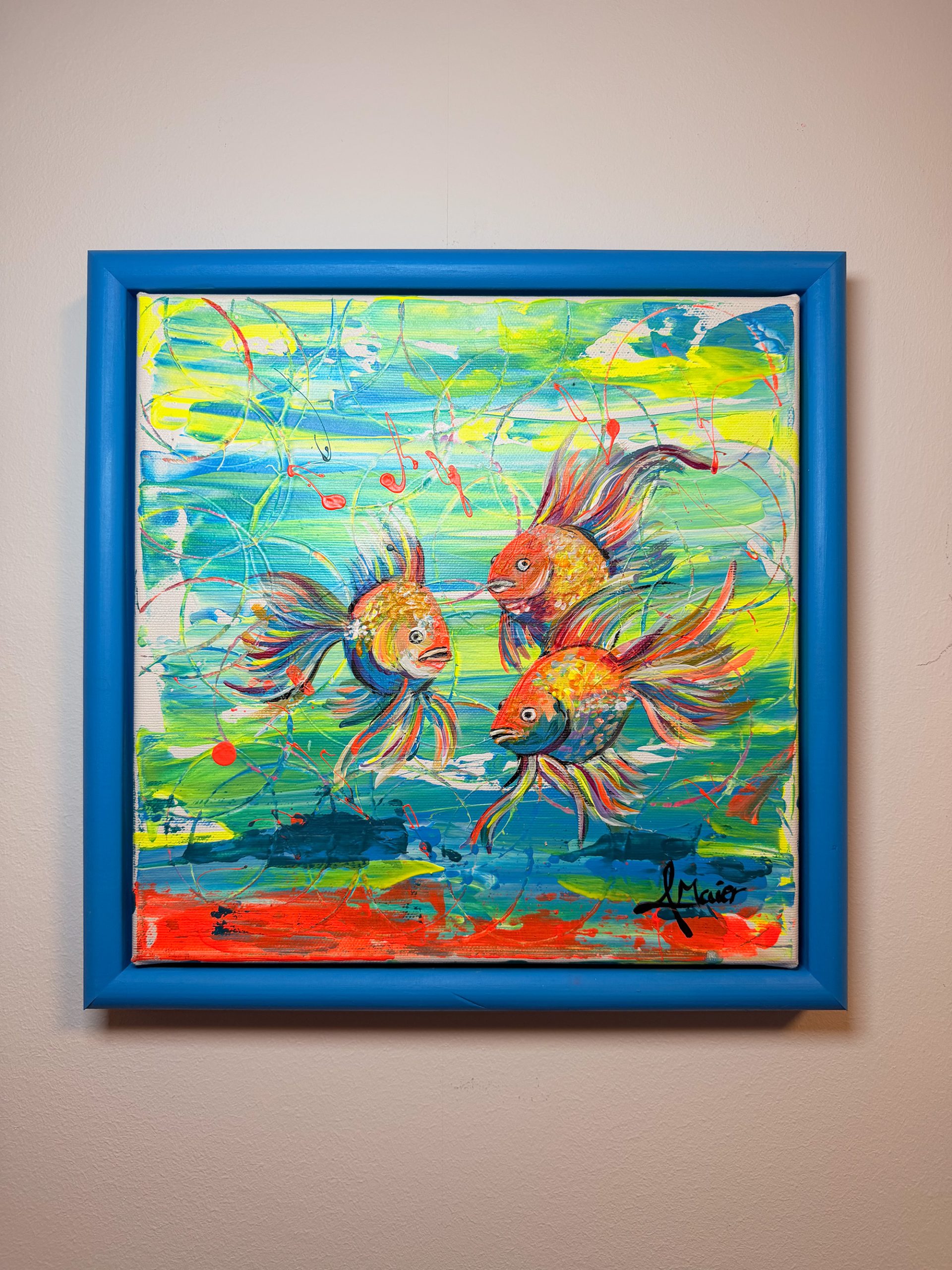 Bunte Neonfische Mini