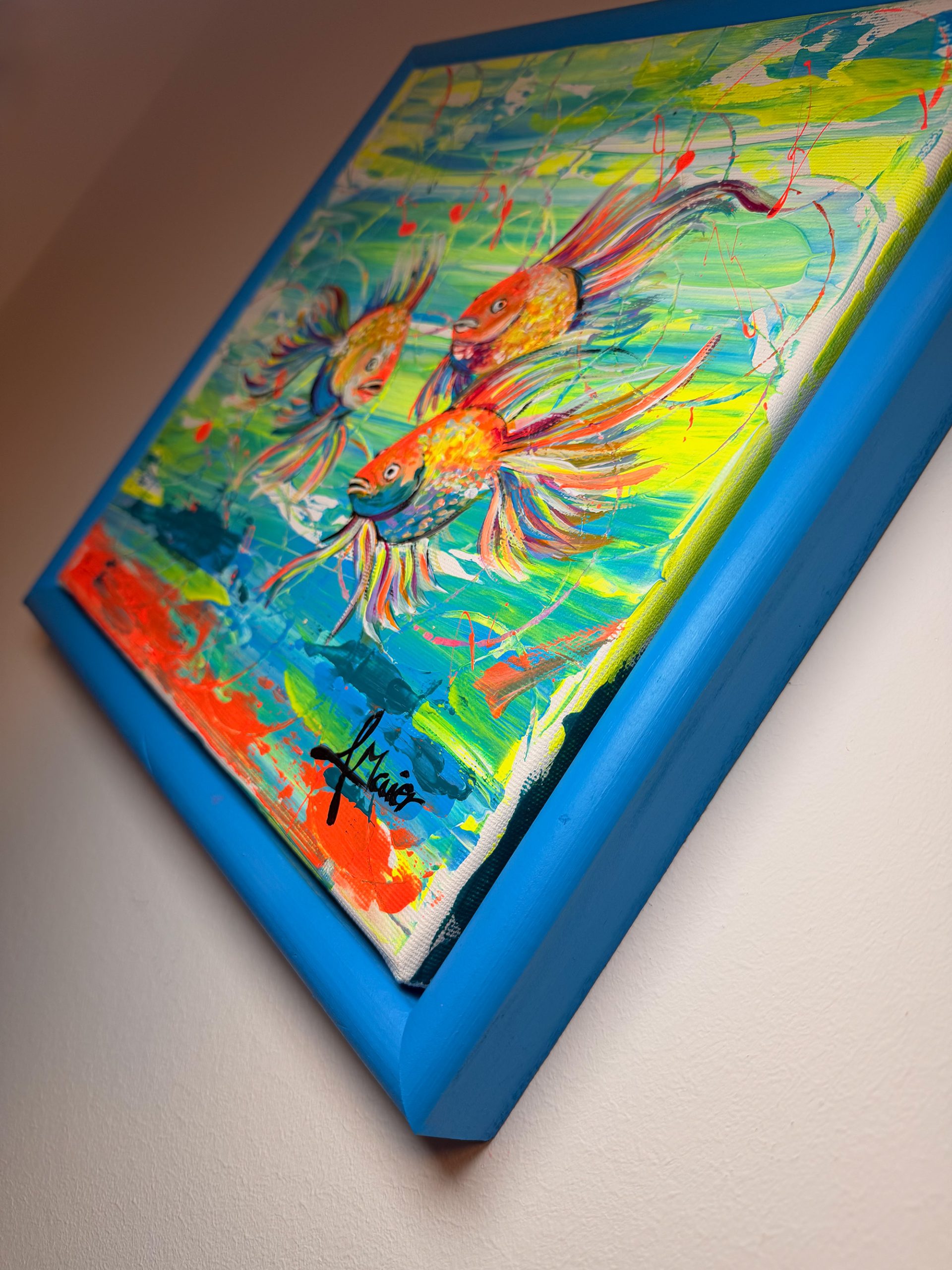 Bunte Neonfische Mini – Bild 3