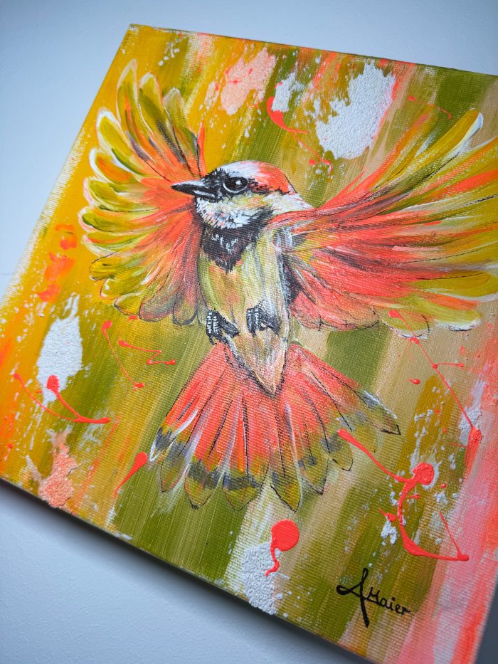 Fliegender Vogel im Sommerlicht – Bild 6