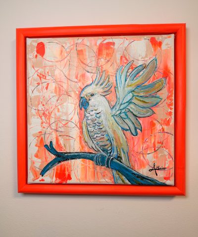 Farbenreicher Papagei in Mini