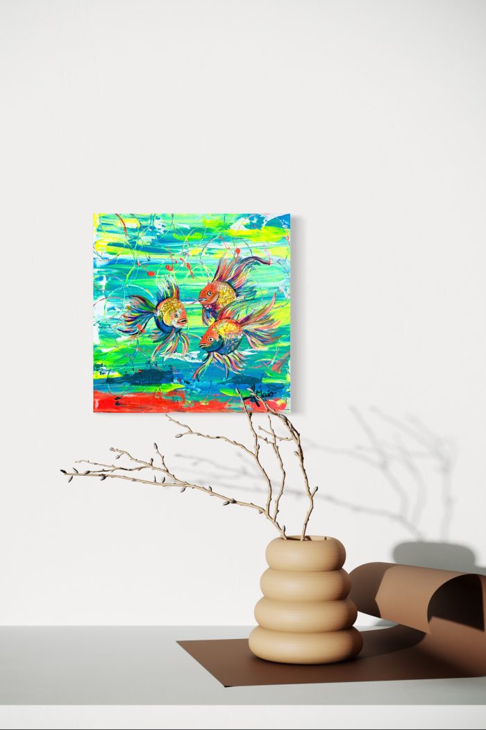 Bunte Neonfische Mini – Bild 2