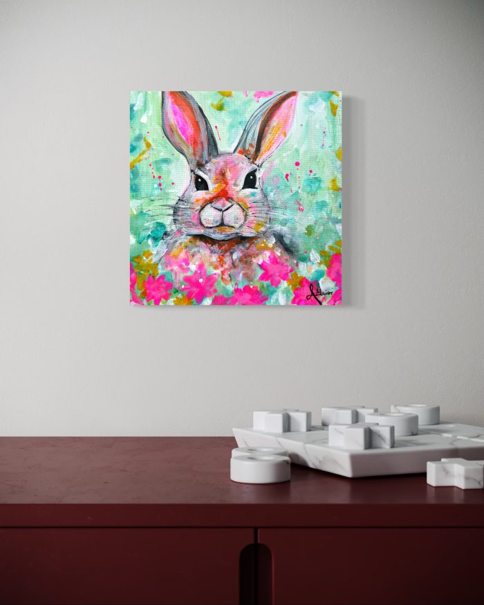 Hase in der Blumenwiese – Bild 2