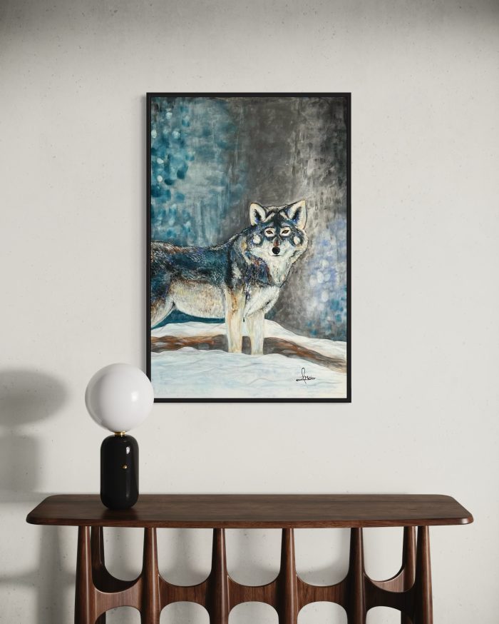 Wolf In the Winter Landscape – Bild 2