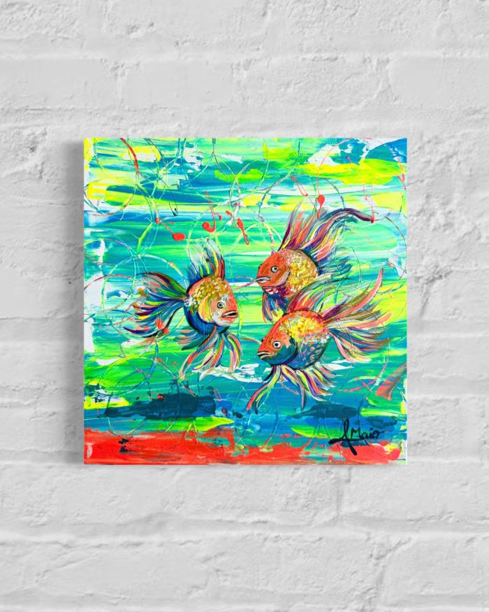 Bunte Neonfische Mini