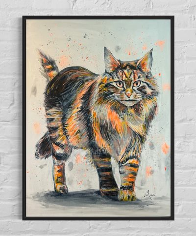 Goldenes Maine Coon Kätzchen