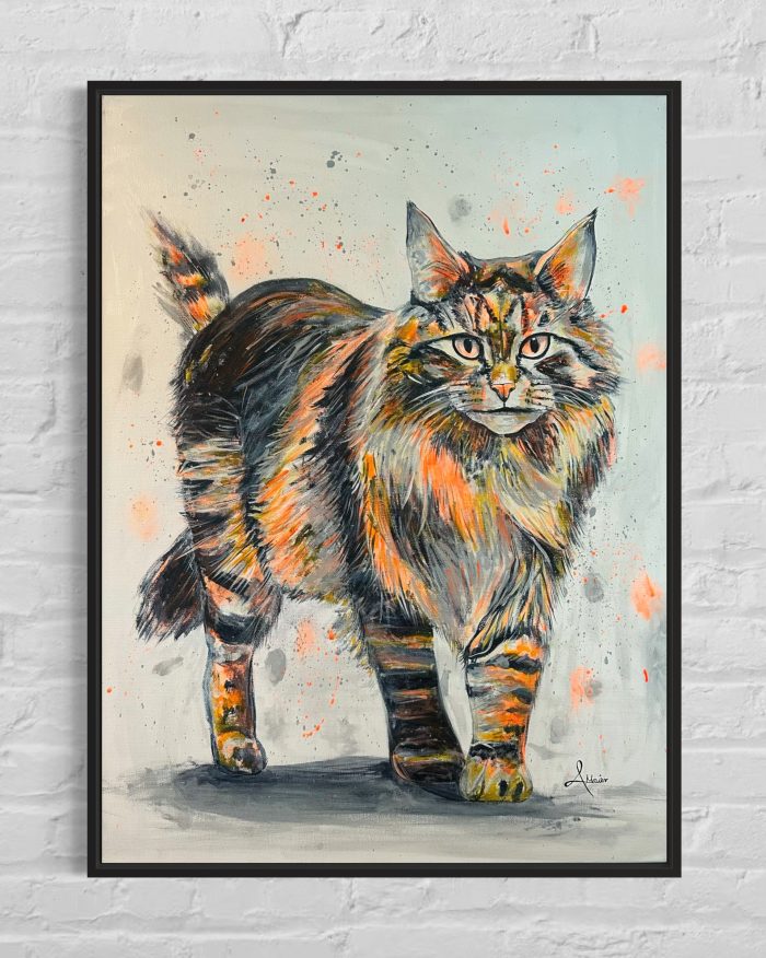 Goldenes Maine Coon Kätzchen