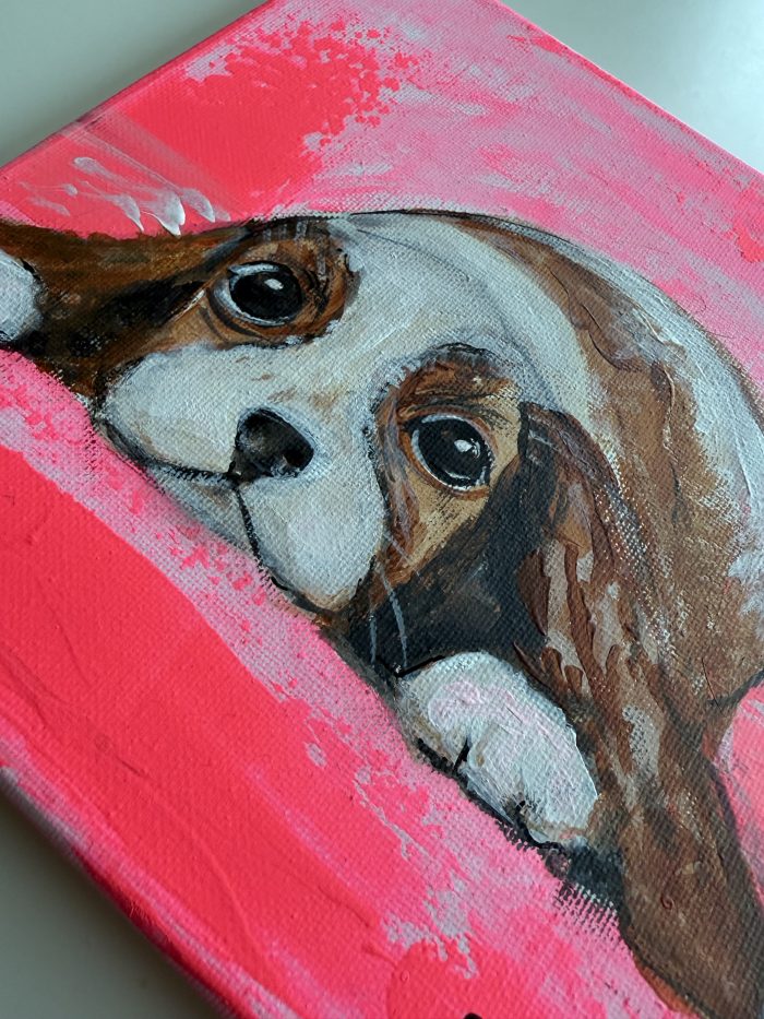 Hund mit Schlappohren Mini – Bild 3