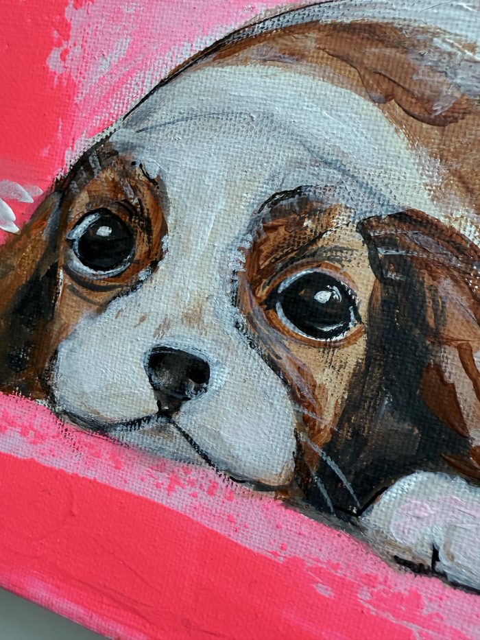 Hund mit Schlappohren Mini – Bild 5