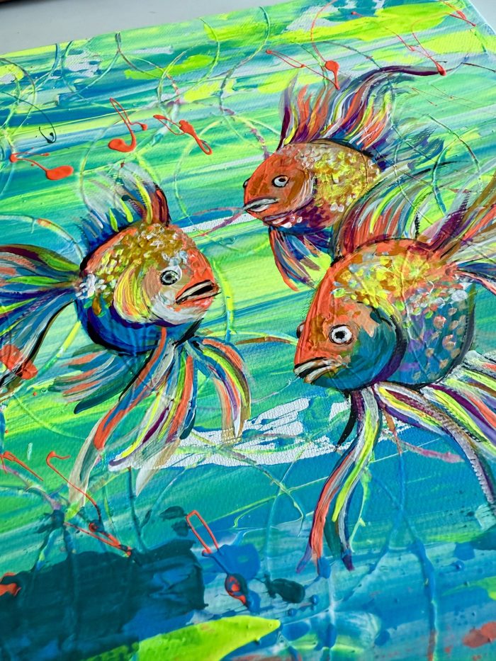 Bunte Neonfische Mini – Bild 6