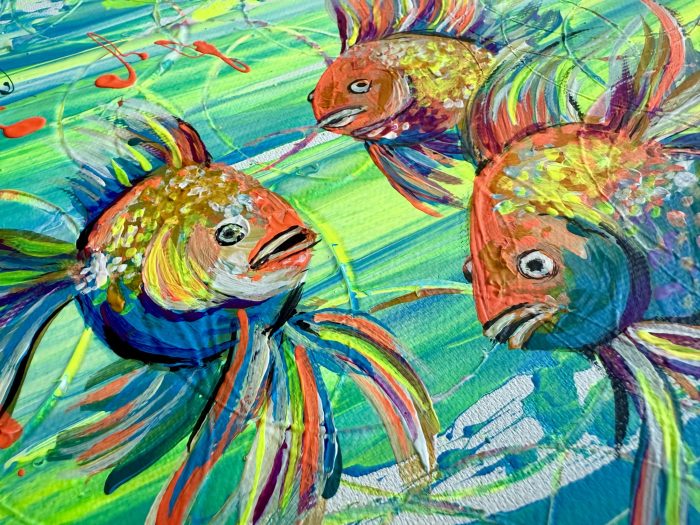 Bunte Neonfische Mini – Bild 3