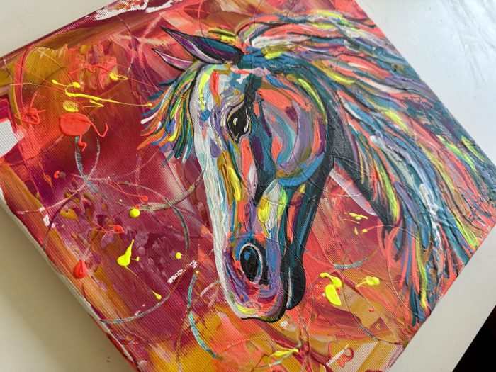 Farbenfrohes Pferdeportrait – Bild 7
