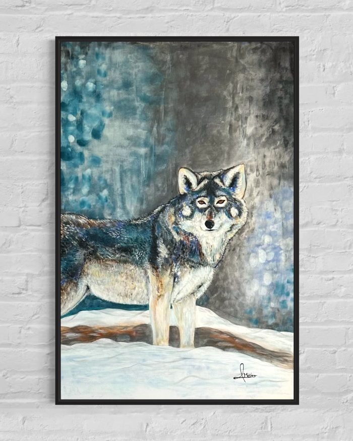 Wolf In the Winter Landscape