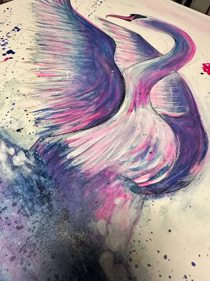 Kleiner Schwan im Rahmen – Bild 7