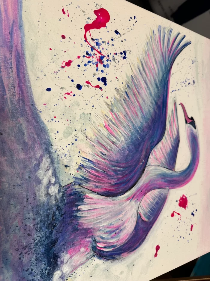 Kleiner Schwan im Rahmen – Bild 6