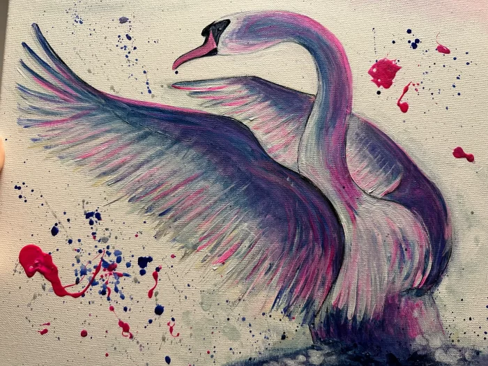 Kleiner Schwan im Rahmen – Bild 5