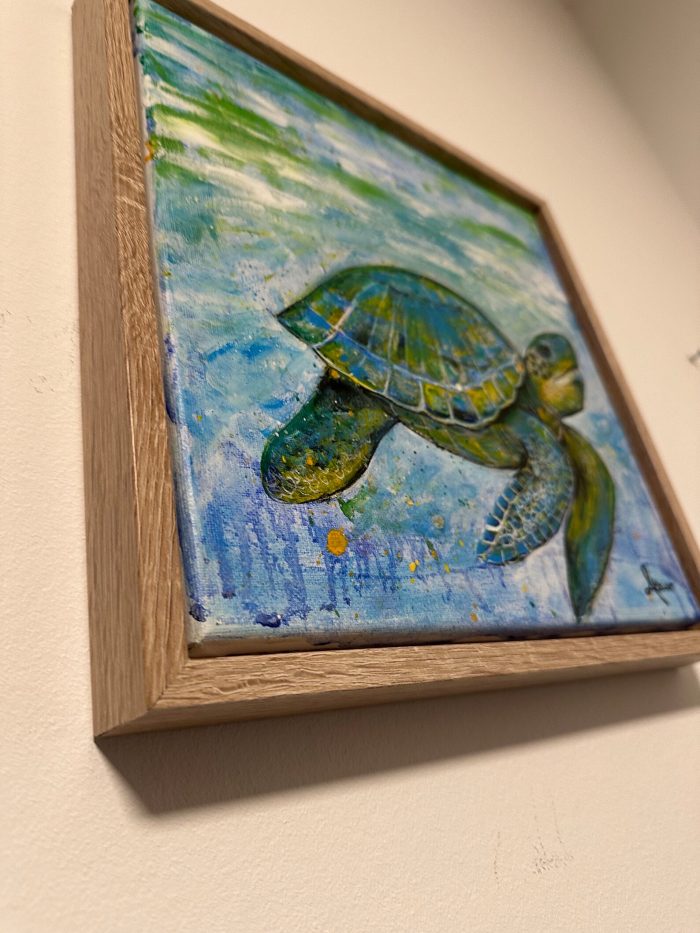 Kleine Schildkröte mit Rahmen – Bild 5