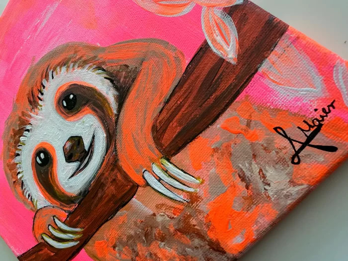 Neon Faultier Mini – Bild 4