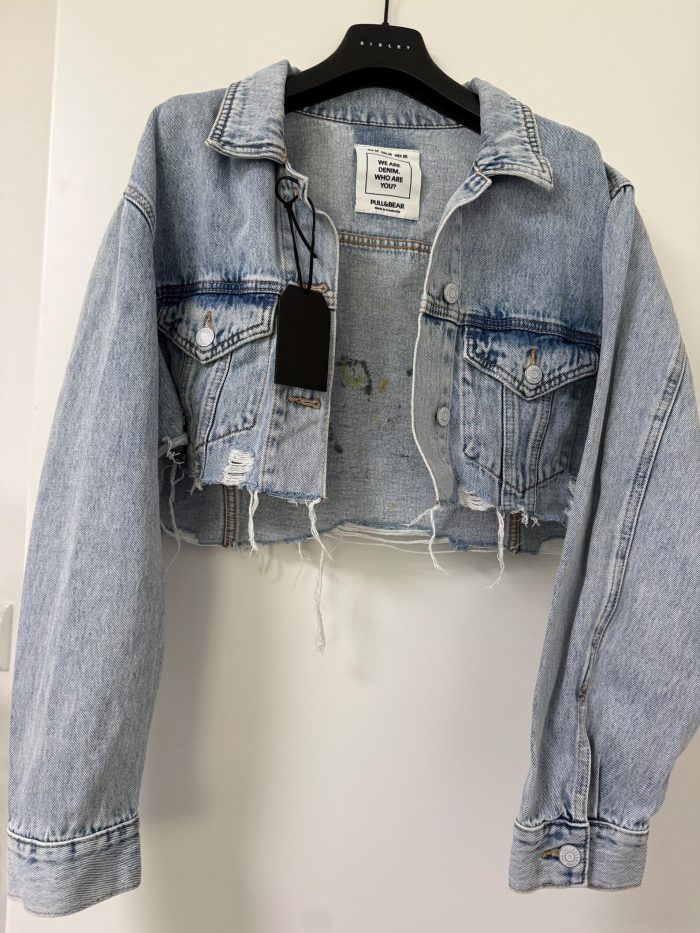 Kurz-Jeansjacke mit Mitzekatz – Bild 3