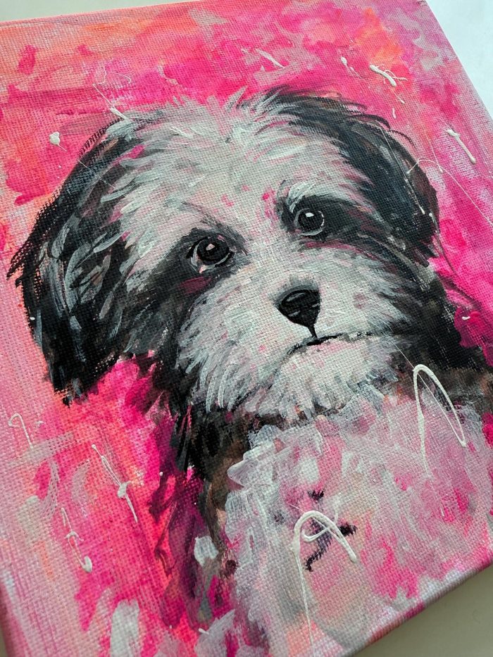 Süßes Hündchen in Pinker Farbe – Bild 5