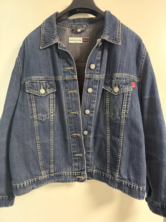 Dark Denim Jeansjacke mit Eichhörnchen – Bild 5