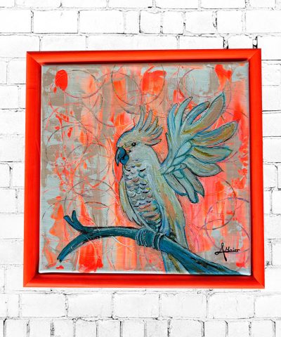 Farbenreicher Papagei in Mini