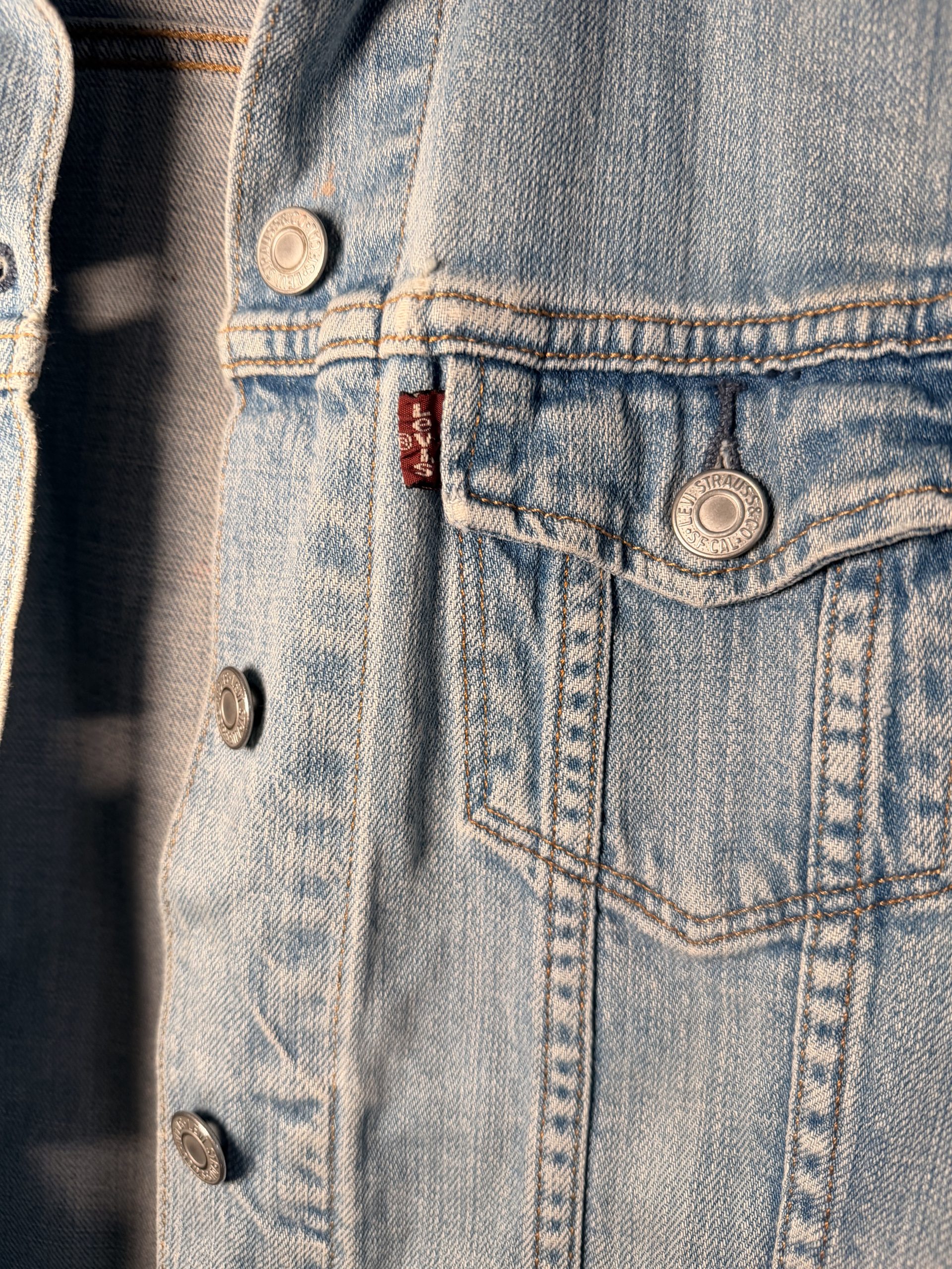 LEVIS helle Jeansjacke Fashion – Bild 13