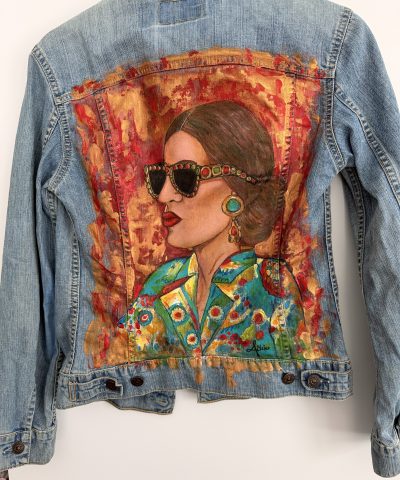 Helle Levis Jeansjacke mit Fashionlook