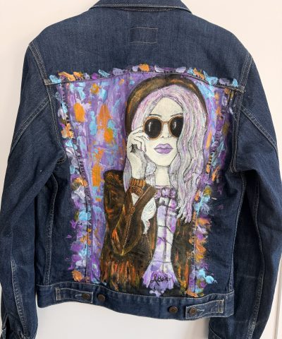 Dunkle Levis Jeansjacke Fashiongirl