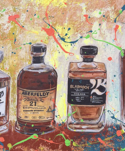Postkarte: Whisky Shower Party