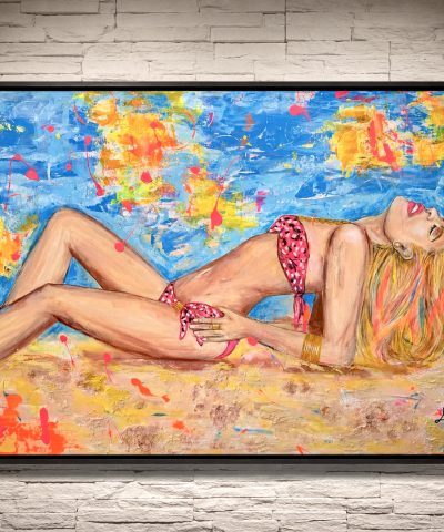 Colored Beachgirl XL